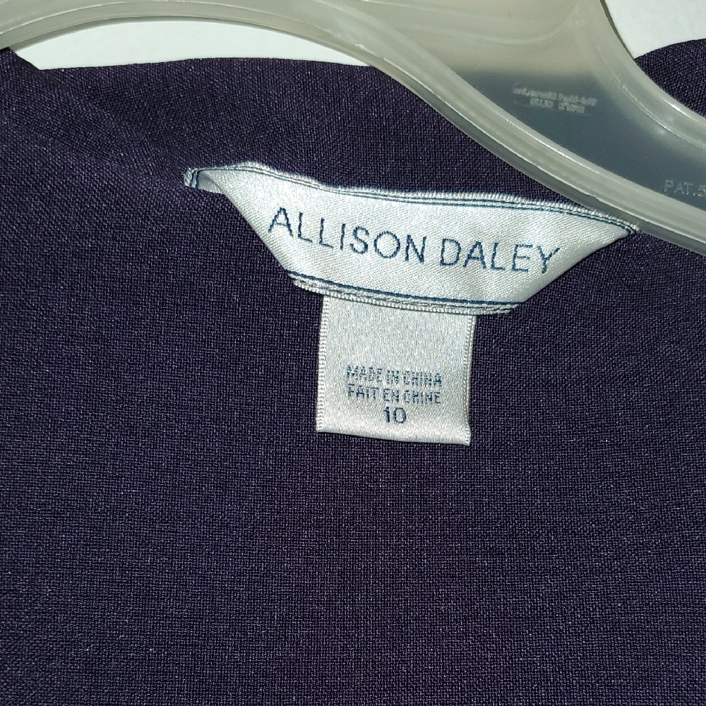 Allison Daley Plum Purple Knit Top
